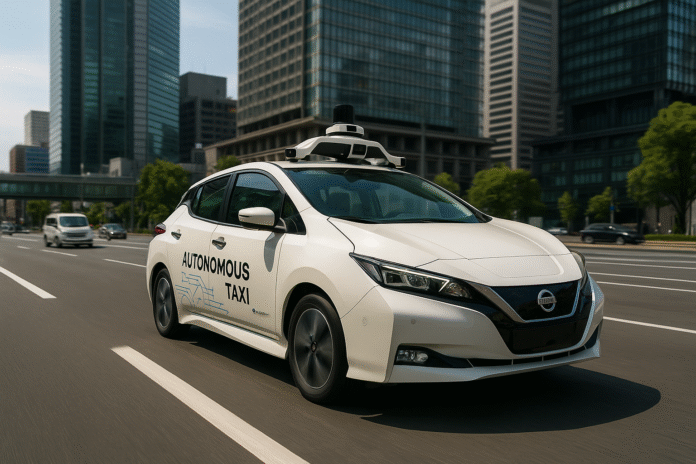 mobilidade urbana com táxis autônomos em Tóquio